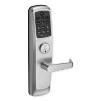 Yale nexTouch Z-Wave Plus v2 Pushbutton Keypad Exit Trim, Augusta Lever, Z-Wave 700, Satin Chrome